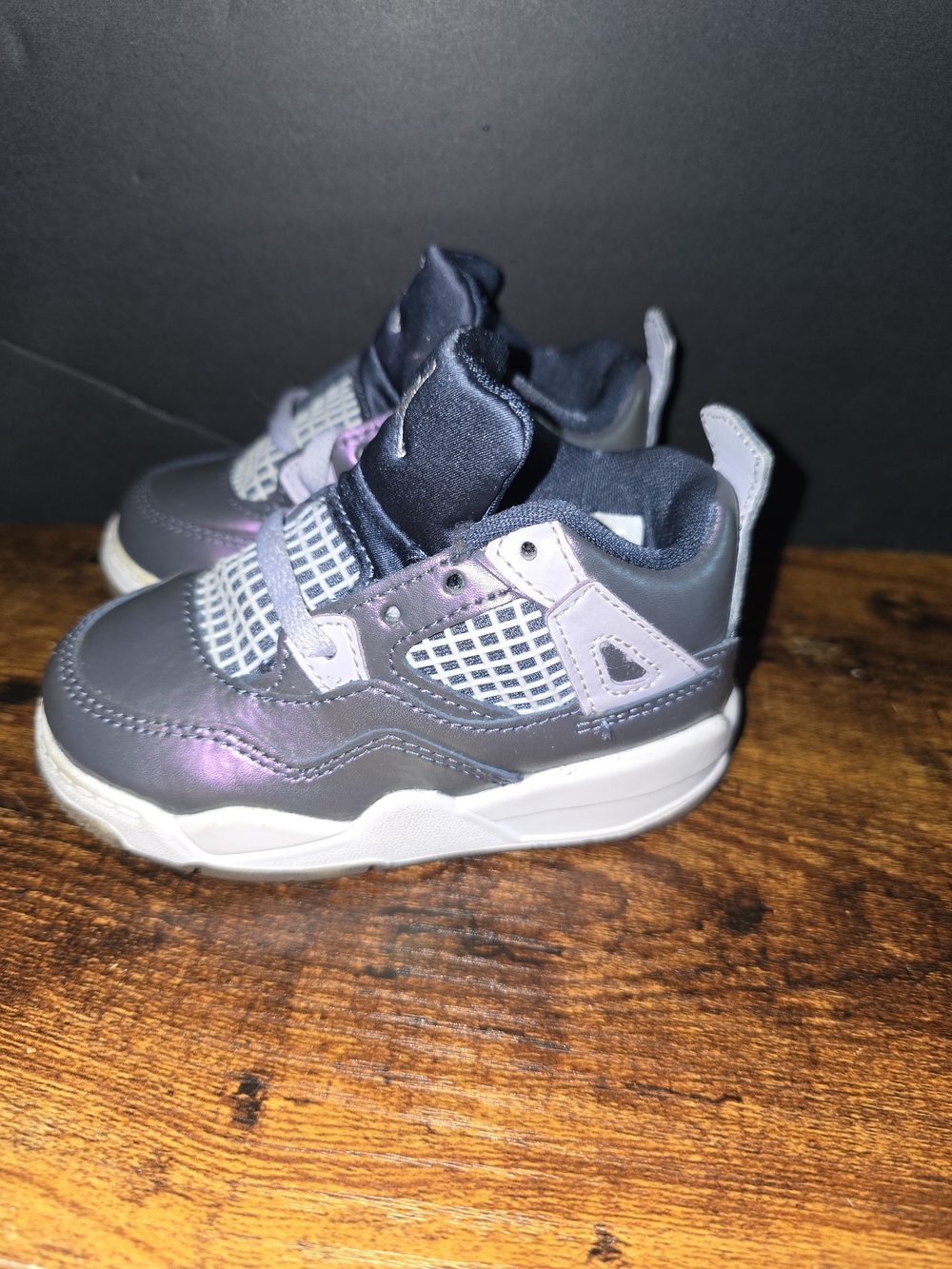 Help Homeless Cats! Air Jordan 4 Retro SE Monsoon Blue Toddler Sneakers Size 6C
